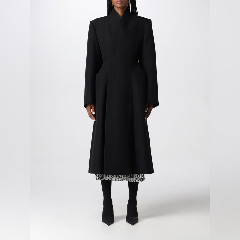 Balenciaga Black Hourglass Coat - Picture 3 of 16